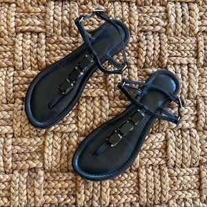 Banana Republic Black Jewel Sandals